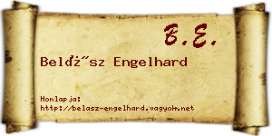 Belász Engelhard névjegykártya